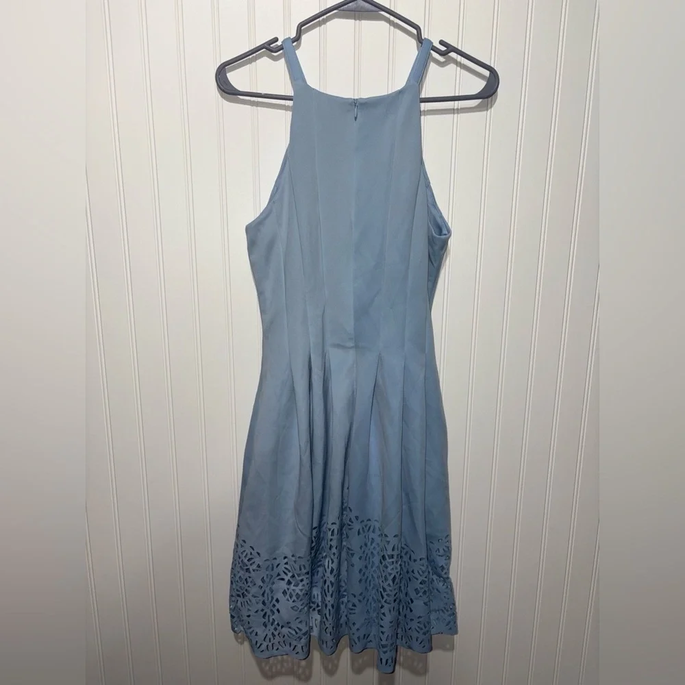 Vince Camuto Light Blue Halter Dress| Size 8 - Picture 3 of 4